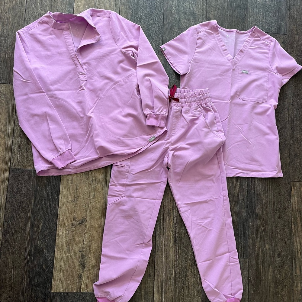 Figs Dusk long sleeve xxs petite scrub Set